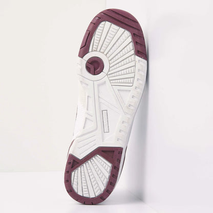 White/Burgundy/Off-white