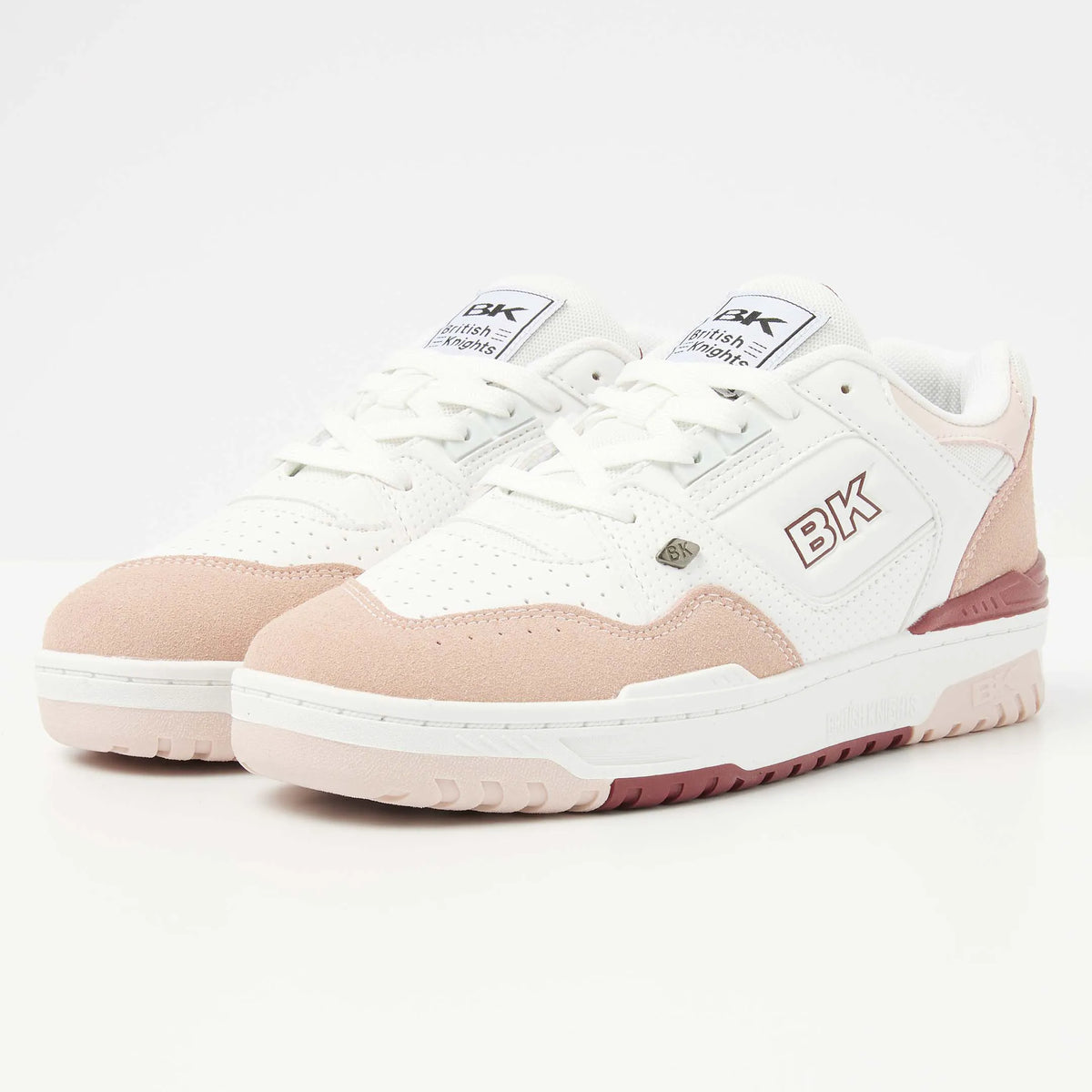 White/Lt Pink/Burgundy