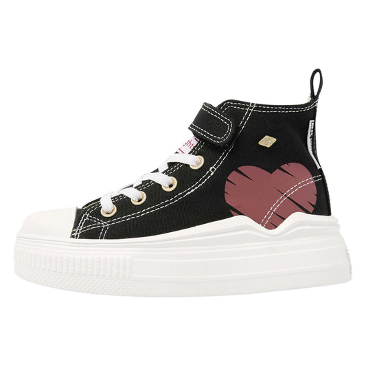 Black/Burgundy Heart