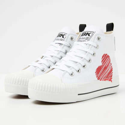White/Black/Red Heart